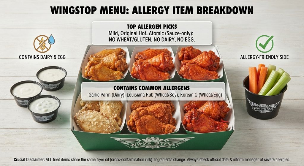 Wingstop Allergen Menu US Allergen Guide Chart: Wings, Sauces, and Cross-Contamination Matrix (2026)