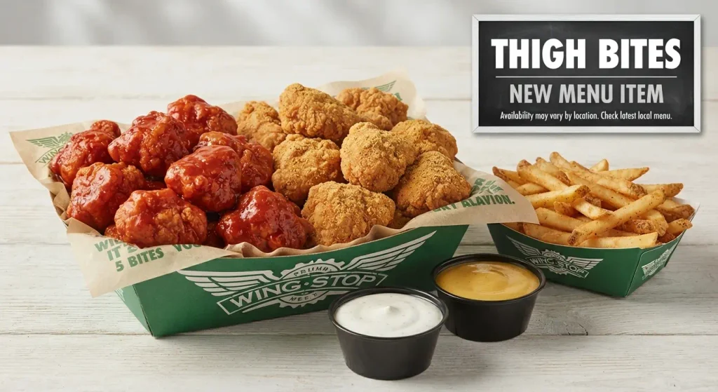 Wingstop Menu - Thigh Bites: New Customizable Menu Item with Flavors and Sides
